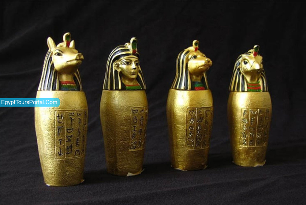 Vasos Canopos - Símbolos Egipcios Antiguos - Egypt Tours Portal